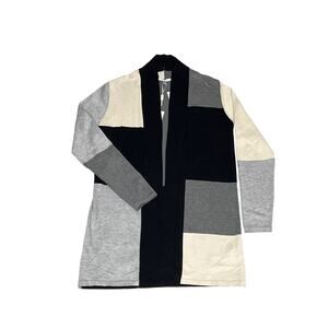 Vila Milano, Gray, Black, Long Line Cardigan Size‎ XS, KB106